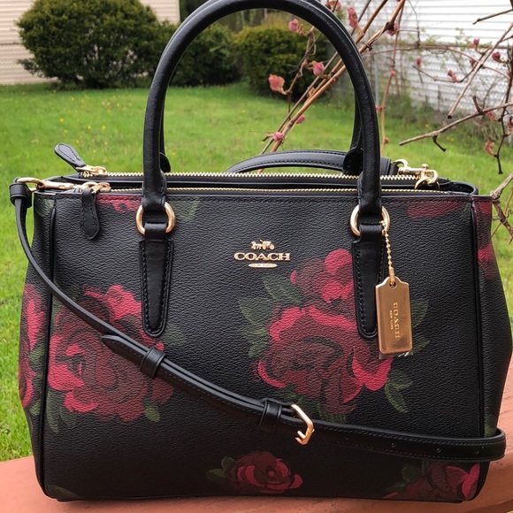 Coach Handbags - COACH F45316 SURREY CARRYALL WITH JUMBO FLORAL